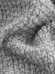siva - v standardnem kroju z vafljasto strukturo Texture Shawl pletena jopa - Slika 7 iz 7