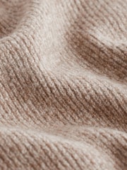 Nevtralno - Relaxed Fit Soft Touch z gumbi po celotni dolžini pulover with Wool - Slika 7 iz 7
