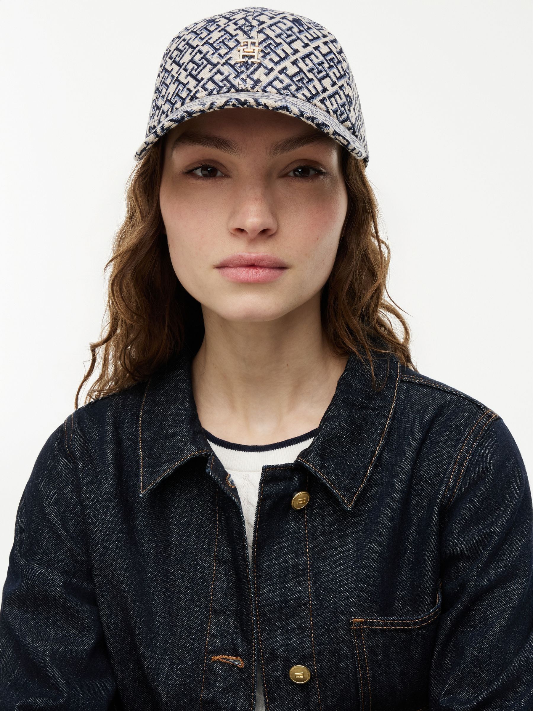 Buy Tommy Hilfiger Blue Monogram Jacquard Baseball Cap from Next India