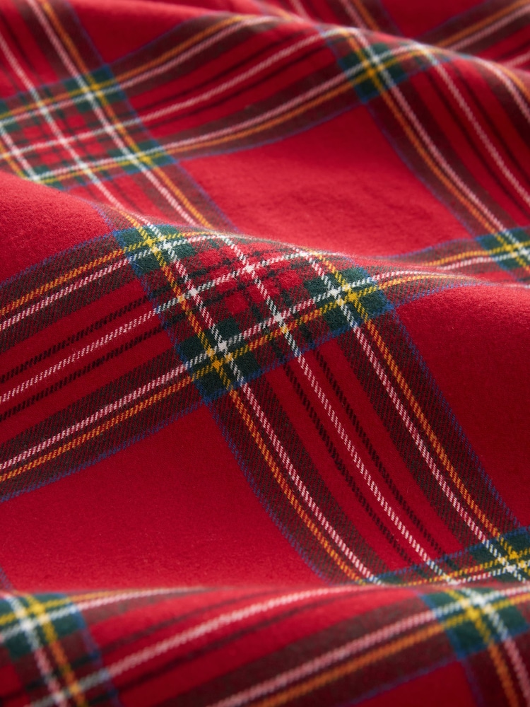 Red Check Matching Family Womens Christmas Flannel 100% Cotton Pyjamas - Image 10 of 10