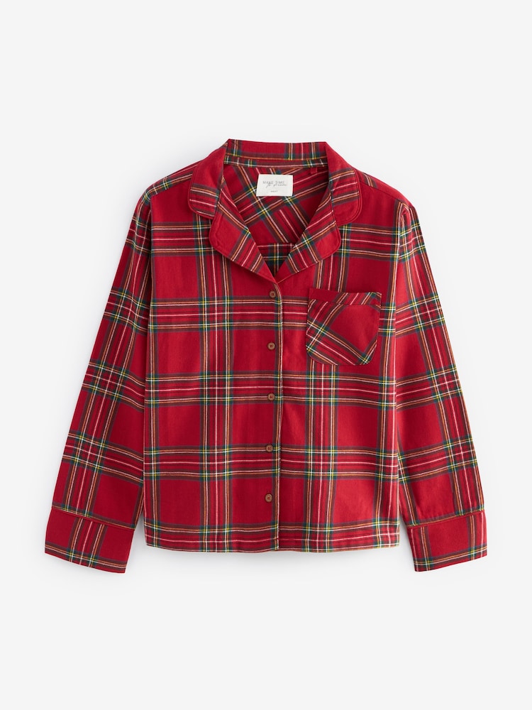 Acheter Vérification rouge Pyjama de Noël en flanelle 100% coton