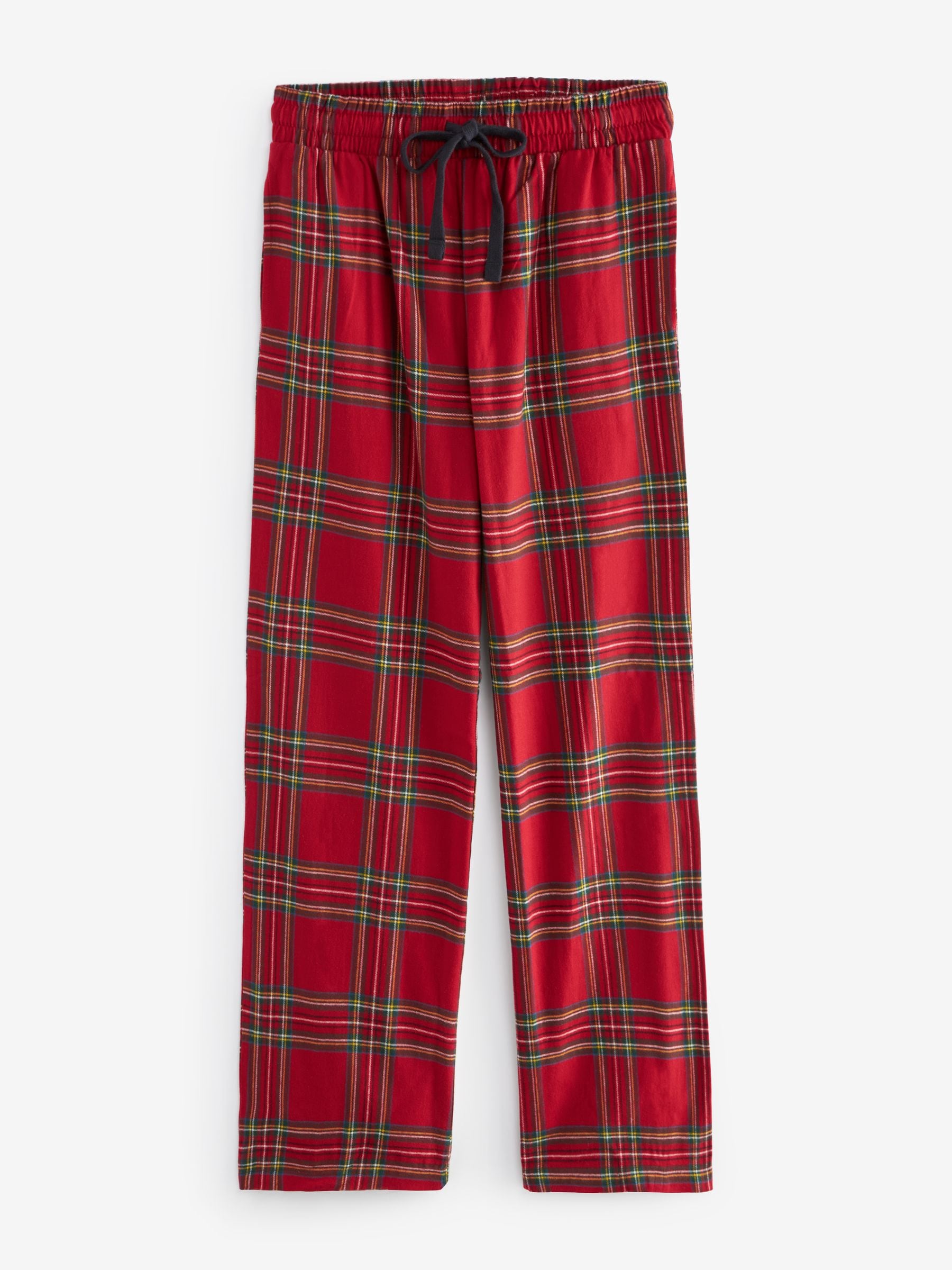 Buy Red Check Matching Family Womens Christmas Flannel 100% Cotton Pyjamas  from Next Luxembourg