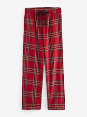 Red Check Matching Family Womens Christmas Flannel 100% Cotton Pyjamas - Image 9 of 10