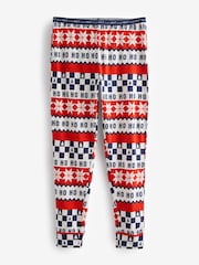 Red/Navy Blue Matching Family Womens Christmas Fairisle Pattern 100% Cotton Pyjamas - Image 6 of 8
