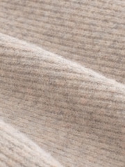 Neutral Relaxed Fit Premium Soft Touch Crew Jumper with Wool - Image 6 of 7