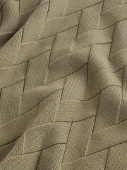 Green Regular Fit Soft Touch Premium Knitted Texture Crew Jumper - Image 4 of 7