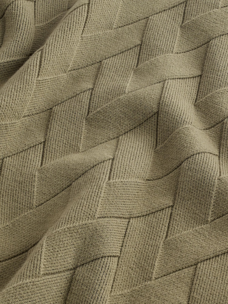Grün - Premium-Strickpullover mit weicher Textur und Rundhalsausschnitt in normaler Passform - Image 4 of 7