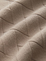 Red/Brown Regular Fit Soft Touch Premium Knitted Texture Crew Jumper - Image 7 of 7