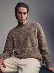 Neutral Relaxed Fit Textured Jumper - Image 1 of 7
