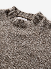 Neutral Relaxed Fit Textured Jumper - Image 7 of 7