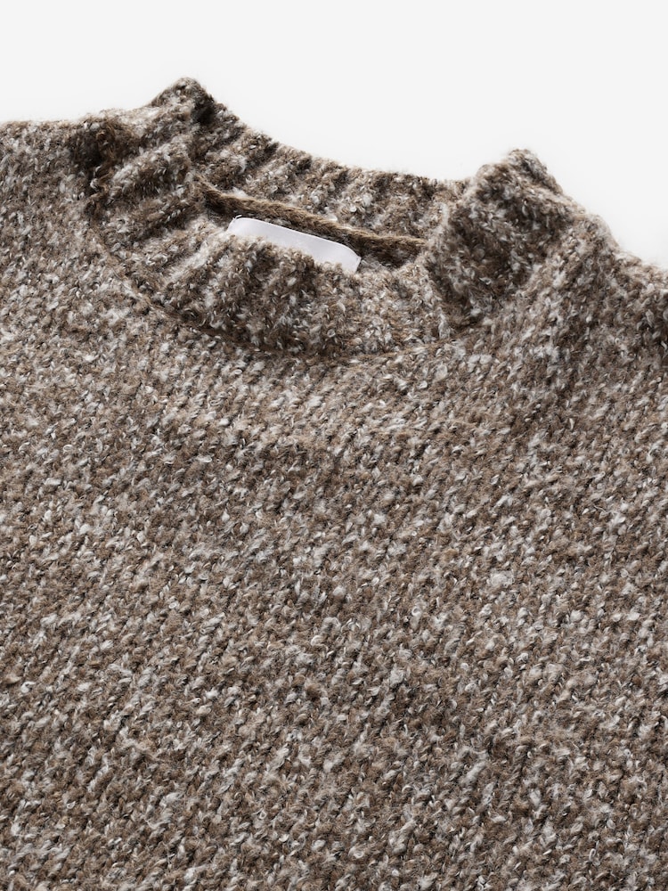 Neutral Relaxed Fit Textured Jumper - Image 7 of 7