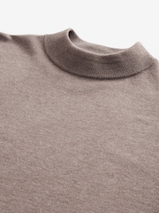 Grège foncé - Uni - Coupe classique Soft Touch Premium Knitted Col rond Pull - Image 5 of 6