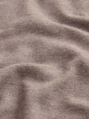 Grège foncé - Uni - Coupe classique Soft Touch Premium Knitted Col rond Pull - Image 6 of 6