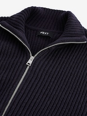 Mornarsko modra - v standardnem kroju Rib pulover with Wool - Slika 6 iz 7