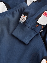 Navy Blue Matching Family Maternity Christmas Penguin Pyjamas - Image 10 of 10