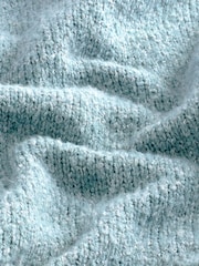 Blue Relaxed Fit Textured Jumper - Image 7 of 8