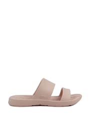 Totes Natural Ladies Bounce Double Strap Sliders - Image 2 of 5