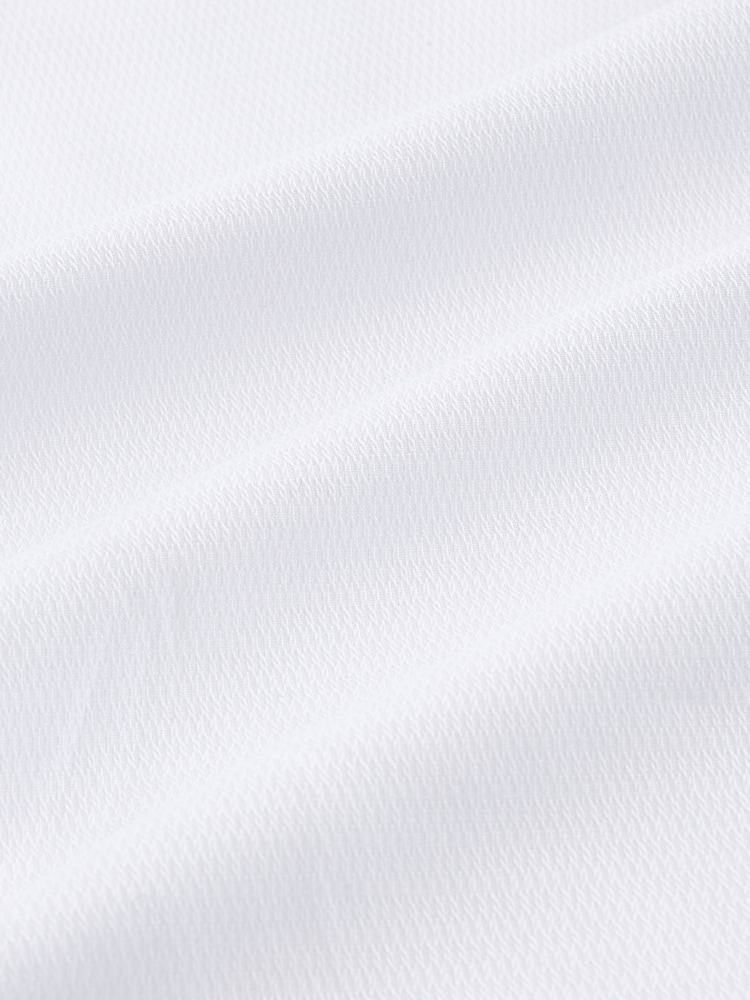 Blanc - Chemises intelligentes texturées faciles d'entretien, coupe slim à poignet simple 2 Pack - Image 11 of 11