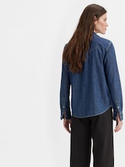 Levi's® Blue Iconic Western Shirt - Image 2 of 7