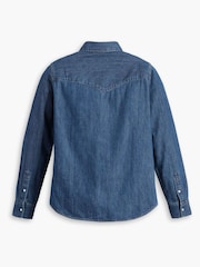 Levi's® Blue Iconic Western Shirt - Image 6 of 7