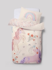Natural Scandi Unicorn 100% Cotton Duvet Cover And Pillowcase Set - Image 6 of 6
