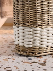 Malvern Chalk Laundry Basket - Image 2 of 4