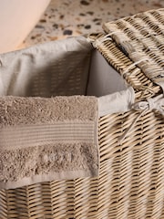Malvern Chalk Laundry Basket - Image 3 of 4
