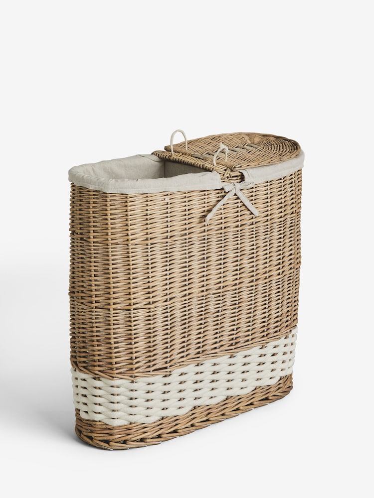 Malvern Chalk Laundry Basket - Image 4 of 4