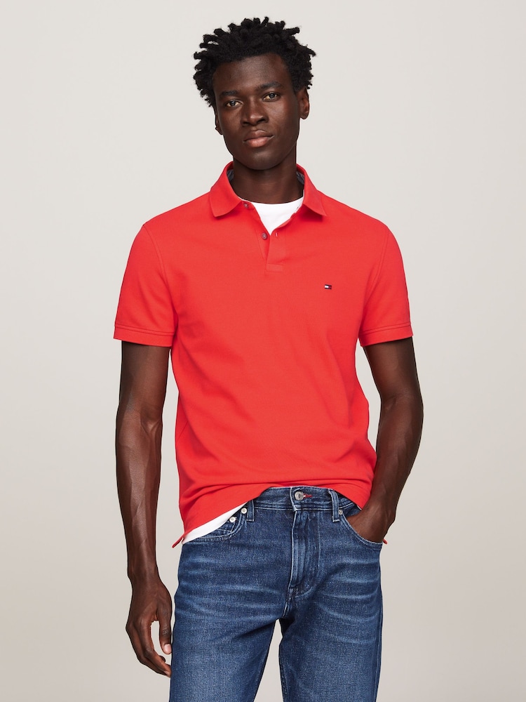 Rot - Tommy Hilfiger 1985 Polo-Shirt in Regular Fit - Bild 1 von 6