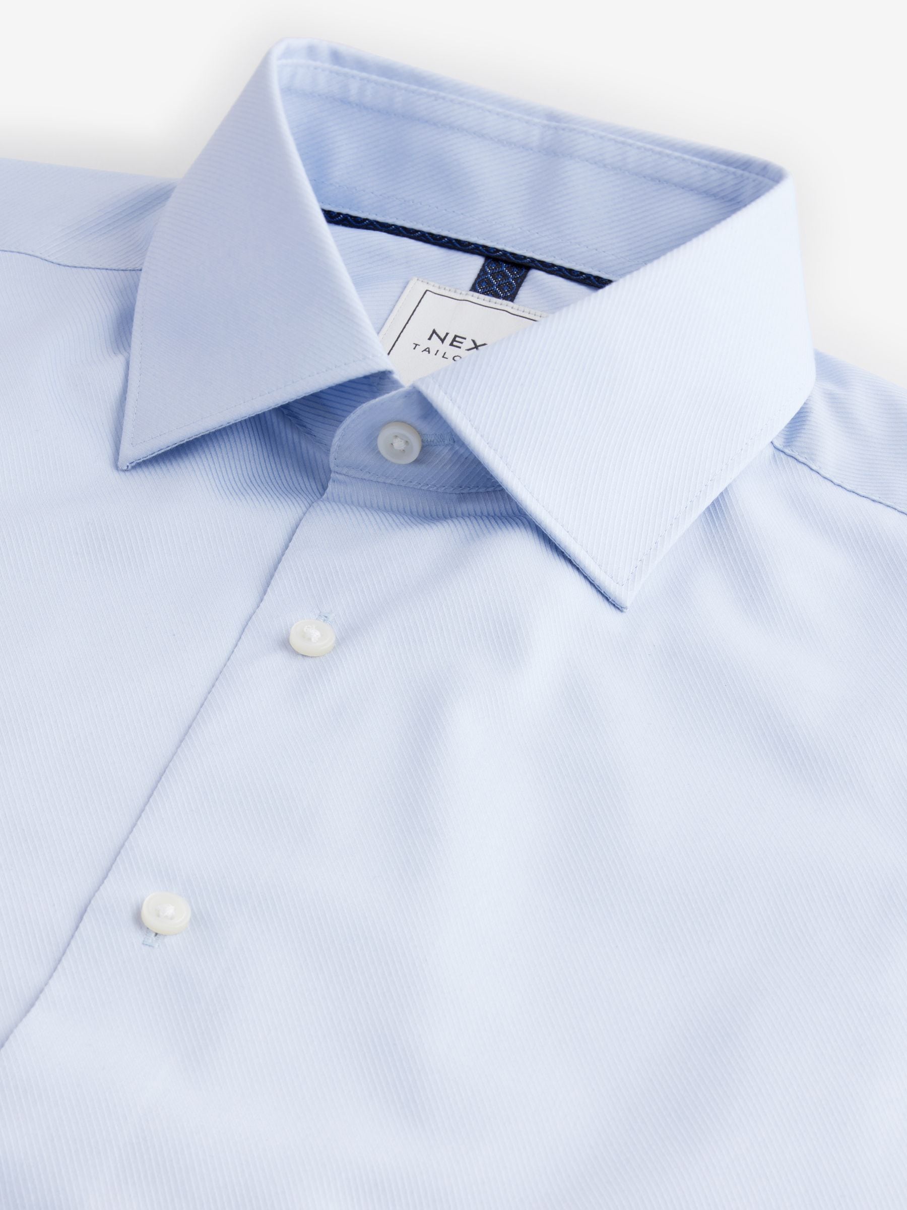 Buy Light Blue Regular Fit Single Cuff Easy Care Twill Shirt
