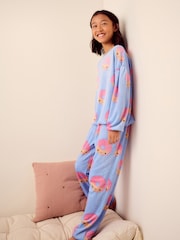 Donut Print Cosy Fleece Pyjamas (3-16yrs) - Image 2 of 8