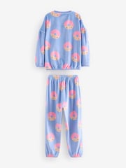 Donut Print Cosy Fleece Pyjamas (3-16yrs) - Image 6 of 8