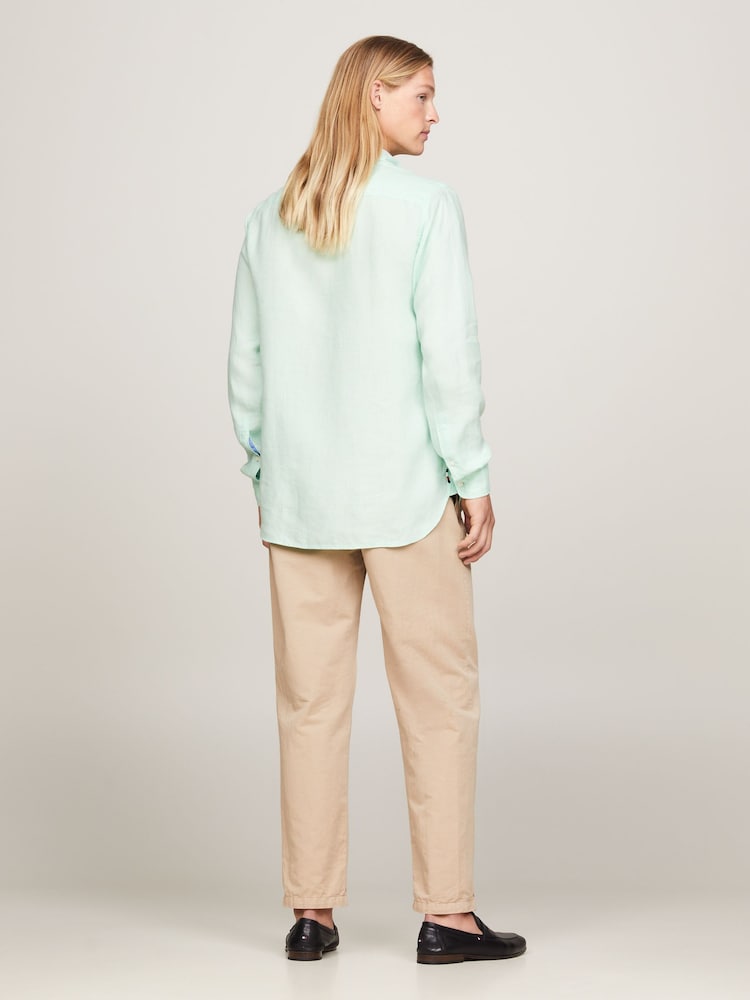 Tommy Hilfiger Linen Pigment Dyed Shirt - Image 2 of 4