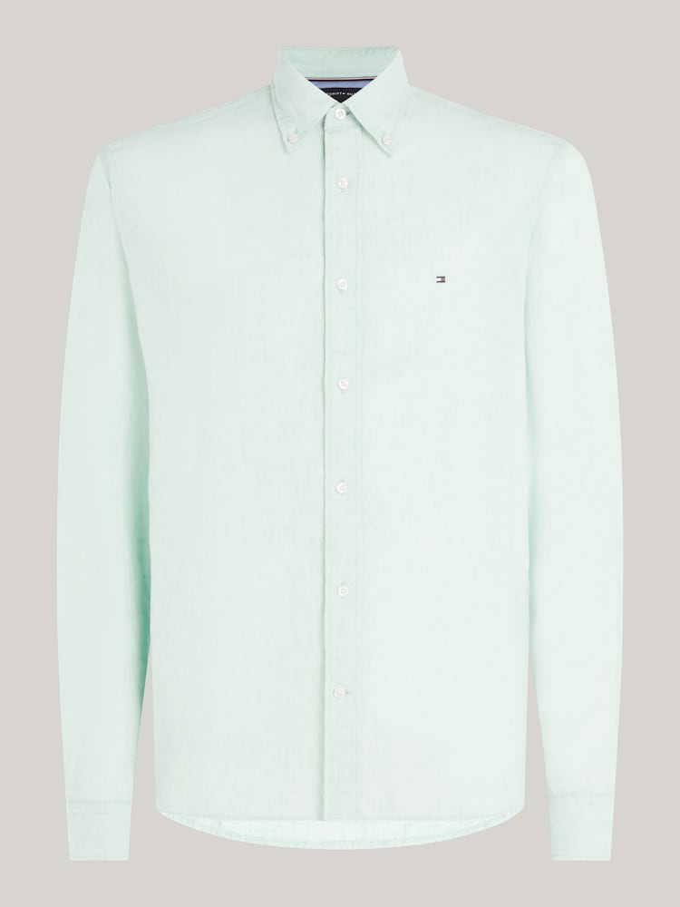 Tommy Hilfiger Linen Pigment Dyed Shirt - Image 4 of 4