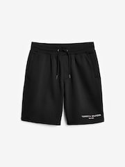 Tommy Hilfiger Black Logo Sweat Shorts - Image 4 of 4