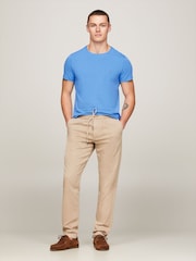 Синий - Tommy Hilfiger Slim Fit Core Stretch Crew Neck T-Shirt - Image 2 of 3