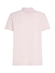 Tommy Hilfiger Light Pink 1985 Regular Fit Stretch Polo Shirt - Image 5 of 6