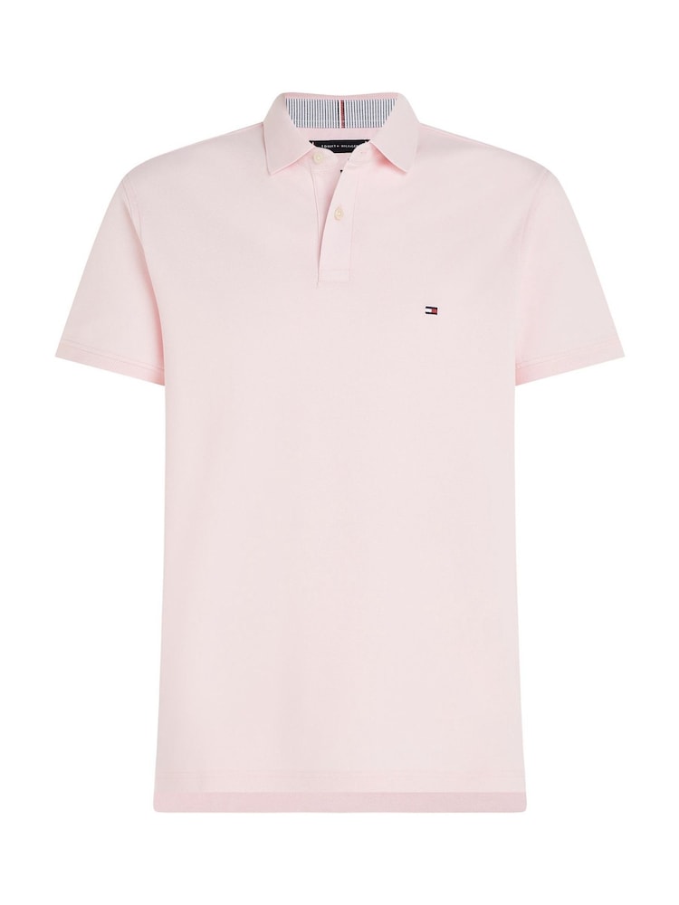 Tommy Hilfiger Light Pink 1985 Regular Fit Stretch Polo Shirt - Image 6 of 6