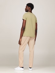 Зеленый - Tommy Hilfiger Slim Fit Core Stretch Crew Neck T-Shirt - Image 2 of 4
