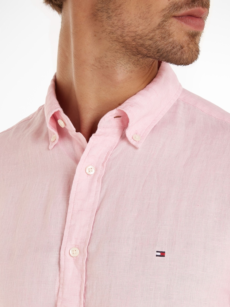 Tommy Hilfiger Linen Pigment Dyed Shirt - Image 3 of 6