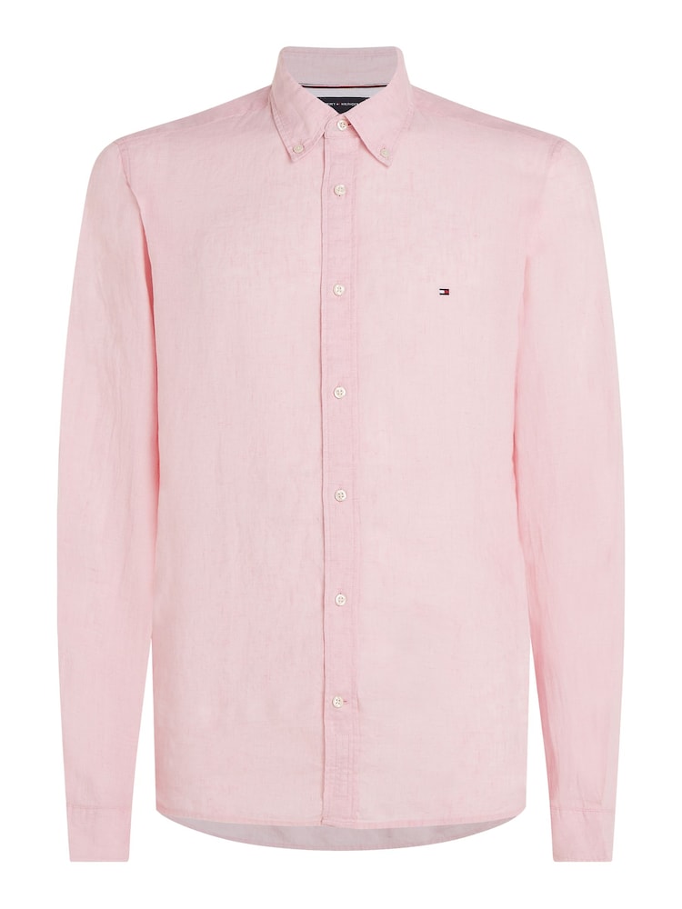 Tommy Hilfiger Linen Pigment Dyed Shirt - Image 4 of 6