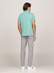 Tommy Hilfiger Turquoise Blue 1985 Regular Fit Stretch Polo Shirt - Image 3 of 5