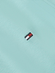 Tommy Hilfiger Turquoise Blue 1985 Regular Fit Stretch Polo Shirt - Image 5 of 5