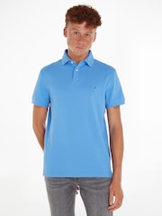 Tommy Hilfiger Sky Blue 1985 Regular Fit Polo Shirt - Image 1 of 6