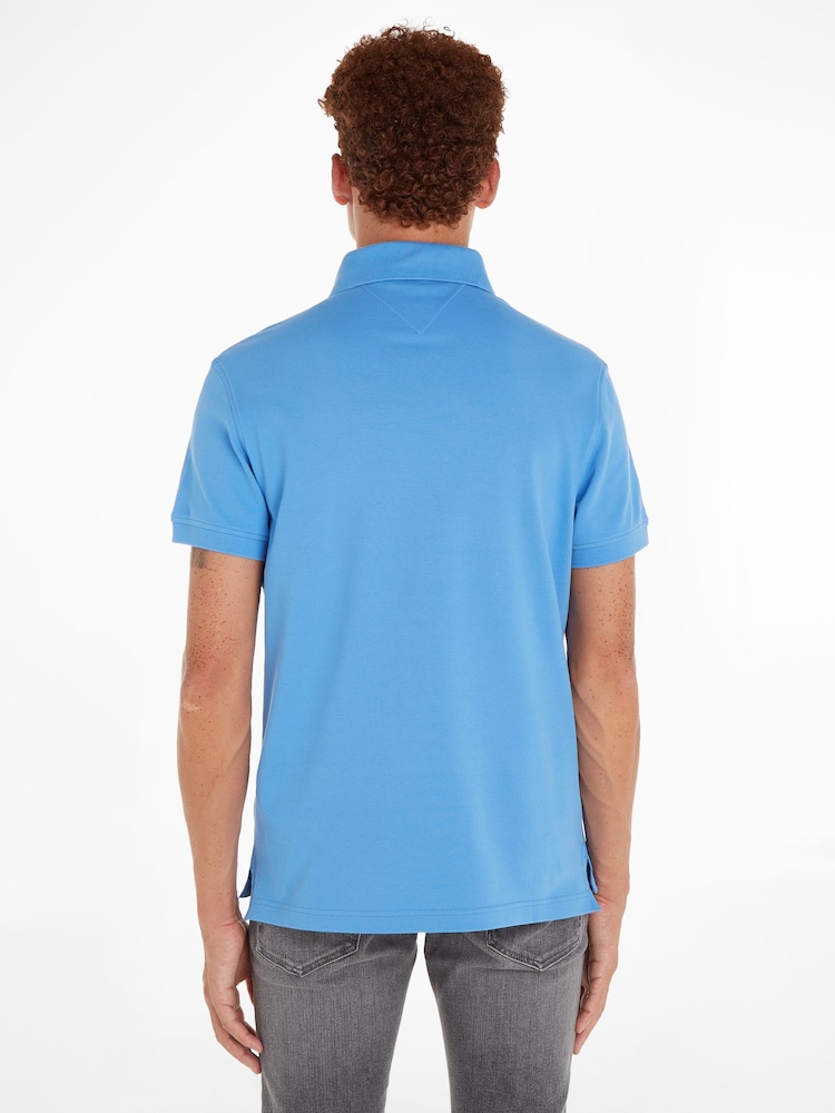 Tommy Hilfiger Sky Blue 1985 Regular Fit Polo Shirt - Image 2 of 6