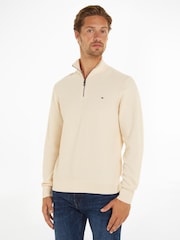 Tommy Hilfiger Structure Zip Mock Sweater - Image 1 of 3
