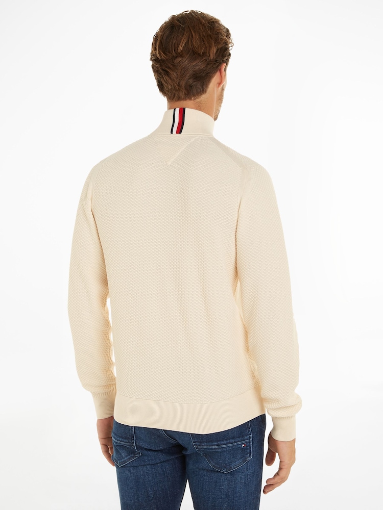 Tommy Hilfiger Structure Zip Mock Sweater - Image 2 of 3