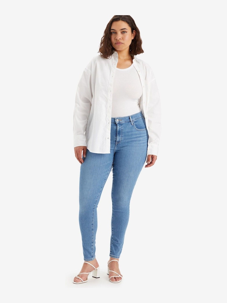Levi's® Blue 720 Hirise Super Skinny Jeans - Image 5 of 9