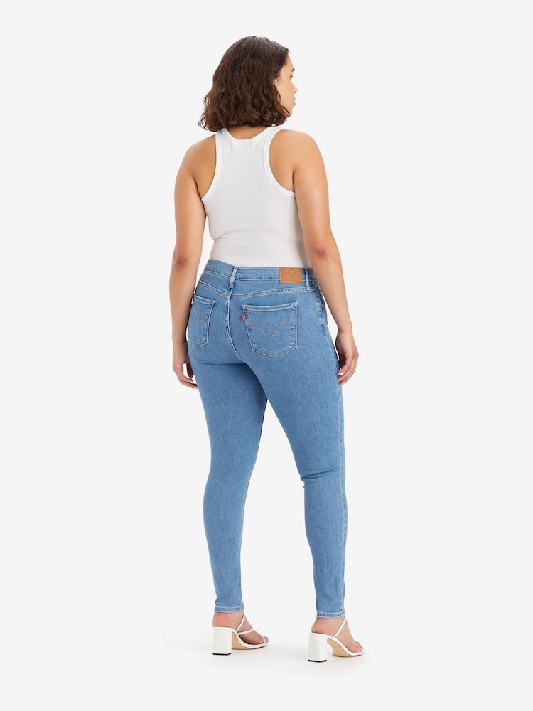 Levi's® Blue 720 Hirise Super Skinny Jeans - Image 6 of 9