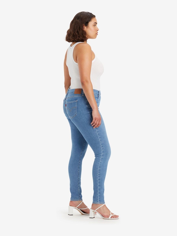 Levi's® Blue 720 Hirise Super Skinny Jeans - Image 8 of 9